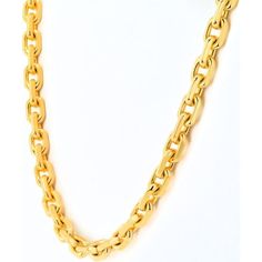 Witness the marriage of heritage and innovation in the Boucheron 18K Yellow Gold Link Chain 35 Inches Necklace, a masterpiece of timeless elegance and opulent design. This statement necklace is more than just an accessory; it's a symbol of sophistication and luxury that transcends trends and styles. Crafted meticulously from 18K yellow gold, every link in this chain tells a story of expert craftsmanship and attention to detail.Measuring an impressive 35 inches in length, this necklace offers versatility in how it can be styled and worn, making it a versatile addition to any jewelry collection. The substantial weight of 161 grams adds a sense of substance and presence, ensuring that this piece makes a statement wherever it's worn.The link chain design speaks volumes about Boucheron's legacy Formal Gold Plated Oval Link Necklace, Luxury Yellow Gold Chain Necklace For Anniversary, Gold Plated Oval Link Necklace For Formal Occasion, Formal Oval Gold Chain Necklaces, Formal Oval Necklaces With Gold Chain, Oval Gold Chain Necklaces For Formal Occasions, Formal Gold-plated Oval Chain Necklace, Formal Gold Plated Oval Chain Necklace, Formal Oval Gold Plated Chain Necklace