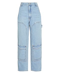 GRLFRND Milla Cargo Straight-Leg Jeans Grlfrnd Denim, Slouch Pants, Tie Front Sweater, Wool Sweater Dress, Turtleneck Sweatshirt, Knit Midi Skirt, Acid Wash Denim, Weekend Brunch, Ribbed Knit Top