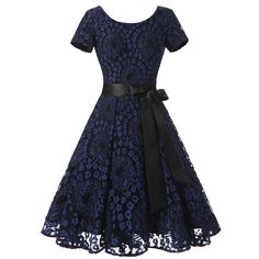 >> Click to Buy << 2017 Tunic Lace Vintage Dress Female Robe Casual 1950s Rockabilly Short Cap Sleeve V-Back Swing Summer Dresses Vestidos Maix #Affiliate Royal Blue Bridesmaid Dresses, 1950's Dress, Elegant Midi Dresses, Lace Dress Vintage, Vintage Short, Vestidos Vintage, Bride Clothes, 50s Fashion, Dresses Uk