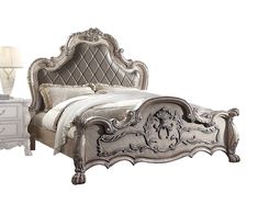 Jazlyn Rococo Style King Bed Gorgeous Bedrooms Luxury, Classic Luxury Bedroom, Bed Png, Modern King Bed, Luxury Bedroom Sets, Eastern King Bed, Gorgeous Bed, Yellow Bedding, Queen Panel Beds