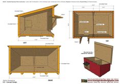 the plans for an outdoor storage shed