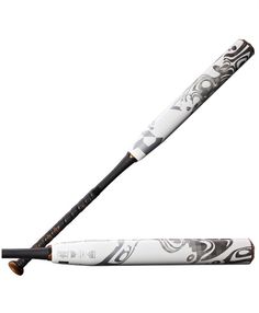 a baseball bat with an intricate design on it's top and the bottom half