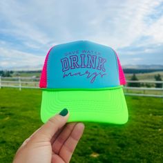 New!! Save Water Drink Margs Foam Trucker Hat In Neon Green, Blue, And Hot Pink! These Are So Cute And Perfect For Dressing Up For A Concert Or Covering Up On The River. Don’t Miss Out On This Must Have Accessory! Fast Same Or Next Day Shipping & Always A Discount On Bundles! Blue Hats For Spring Outdoor Activities, Fun Spring Outdoor Hats, Blue Summer Hats For Outdoor Activities, Pink Hat For Outdoor Activities In Spring, Fun Spring Hats For Outdoor Activities, Pink Hat For Spring Outdoor Activities, Summer Blue Hats For Outdoor Activities, Blue Summer Hat For Outdoor Activities, Pink Hats For Outdoor Spring Activities