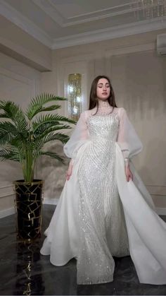 Wedding gown 🤍🤍🤍  • Instagram - @salon.irs Long Dress Designs Gowns Western, Tail Dresses Gowns, Fish Cut Gown Indian, Fish Cute Gown Indian, White Gown Designs, Fish Gowns Dresses, Fishcut Gown Western, Fish Gown, Fish Cut Dress