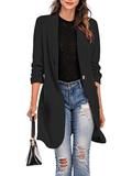 Slim Fit Blazer, Long Blazer, Weekend Outfit, Black White Pink, Outerwear Women, Womens Cardigan, Three Quarter, Nasa, Coats For Women