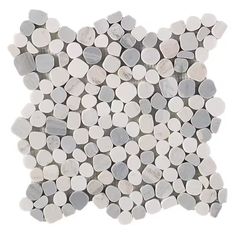 white and grey circles are arranged in the shape of a map on a white background