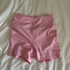 Bike Shorts Size: Small Color: Pink Great Quality - Never Worn Pink Spandex Shorts, Voice Warm Ups, Pink Bike, Black Biker Shorts, Spandex Shorts, Calvin Klein Women, Yoga Shorts, Gym Shorts, Calvin Klein Black