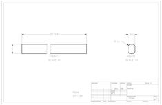 the drawing shows an image of a pipe with measurements for each end and top section