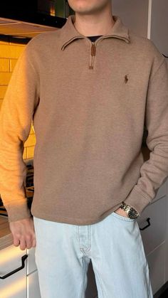 Polo Zip Up Sweater Outfit, Polo Quarter Zip Outfit, 1/4 Zip Sweater Outfit, Quarter Zip Outfit Men, Zip Up Sweater Outfit, Half Zip Sweater Outfit, Zip Sweater Outfit, Quarter Zip Outfit, Office Old Money