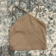 Top From Zara, Never Worn Zara Khaki Cotton Tops, Zara Beige Sleeveless Top, Zara Cropped Brown Top, Zara Beige V-neck Top, Zara Linen V-neck Top, Zara Women, Zara Tops, Top Shirt, Zara