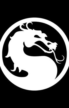 a white dragon in a black circle on a black background with the words,'chinese zodiac