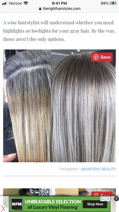 Blonde Hair Going Grey, Blonde Hair With Grey Highlights, Blonde Foils, Grey Blonde Hair, Grey Hair Transformation, Grey Hair Inspiration, Ash Blonde Hair