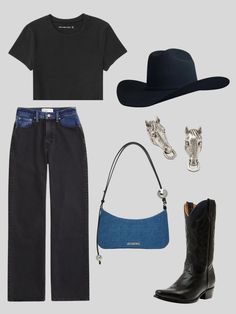 Peak of denim Outfit Western Purses, Irish Boys, Country Concert Outfit, Cowgirl Chic, The Lucky One, Country Concert, Closet Goals, Country Concerts, Cowgirl Outfits