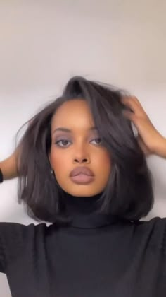 Effortless Beauty: Hairstyles for Short Hair | Define Your Unique Style Layer Bob Black Women, Black Women Long Bob Hairstyles, 10in Bob Hairstyles For Black Women, 90s Bob Side Part, Layered Bob Black Hair, 90s Lob Black Women, Solange Short Hair, Volume Bob Hairstyles For Black Women, Black Hairstyles Bob Mid Length