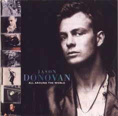 the album cover for jason donovan's all around the world is shown