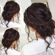 Half-updo, Braids, Chongos Updo Wedding Hairstyles / http://www.deerpearlflowers.com/wedding-hair-updos-for-elegant-brides/5/ Updo Side, Brides Hair, Best Wedding Hairstyles, Hair Styles 2017, Hair Wedding, Penteado Cabelo Curto, Wedding Hairstyles Updo, Trending Hairstyles, Hair Updo