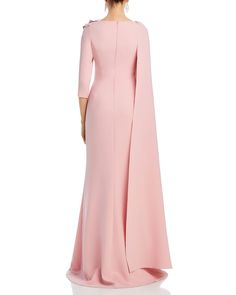 Find RICKIE FREEMAN FOR TERI JON Floral Applique Asymmetric Cape Gown on Editorialist. Teri Jon by Rickie Freeman Floral Applique Asymmetric Cape Gown Asymmetric Cape, Cape Gown, Teri Jon, Asymmetrical Design, Floral Applique, Sophisticated Style, Rose Pink, Pink Roses, Cape