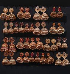 Jumkas Antiques, Jewellery Organisation, Earring Aesthetic, Latest Necklace Design, Indian Gold Jewellery Design, Hello Cute, Desi Aesthetics, Pretty Henna Designs, My Style Bags