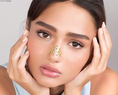 "If you want a truly unique statement jewel- this nose cuff is it! It's great to wear if you want to make a special appearance and it will definitely be a conversation starter... It is made of yellow gold plated silver and has beautiful Celtic designs and a nice matte finish. It can be worn like shown in the picture on the model, but also upside down. Each way it looks unique : ) If you wear a Hijab it's the perfect jewel for you, since it can be seen even when you are wearing the Hijab It is he Elegant Pierced Septum Ring For Wedding, Elegant Septum Ring For Wedding, Unique Gold Body Jewelry For Wedding, Elegant Adjustable Pierced Nose Ring, Nose Jewels, Nose Cuff, Silver Cushions, Edgy Jewelry, Face Jewellery