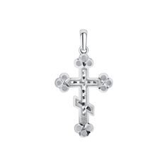 Have your true faith shine out with this handcrafted solid Orthodox Cross Pendant Necklace! This is truly for the faithful and exhibits a modern religious jewelry design look. Product Information Metal and Weight: 10k - 5 g. (approx.) | 14k - 5.1 g. (approx.) Dimensions: 43 mm x 23 mm SKU: C3322A White Gold Cross Charms For Anniversary, Engraved White Gold Spiritual Jewelry And Charms, White Gold Polished Spiritual Jewelry And Charms, Hallmarked White Gold Cross Pendant, Hallmarked White Gold Cross Jewelry And Charms, White Gold Polished Cross Charms, Engraved White Gold Cross Charms, Orthodox Cross, True Faith