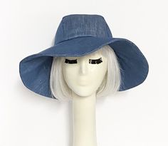 Wide Brim Denim Hat Cheap Denim Blue Hat With Short Brim, Hat Stores, Denim Hat, Cold Hands, Dry Hands, Sun Hat, Wide Brimmed, Sun Hats, Fedora