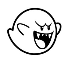 an image of a cartoon character with its mouth open and eyes wide open, smiling