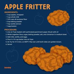 an info sheet describing the benefits of apple fritter and how to use it