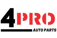 four pro auto parts logo with the words 4prod in red and black on a white background