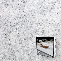 a package of granite sitting on top of a counter