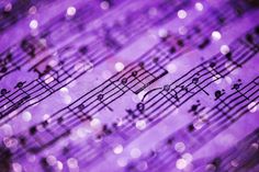 an image of music notes with blurry lights in the background stock images and clippings