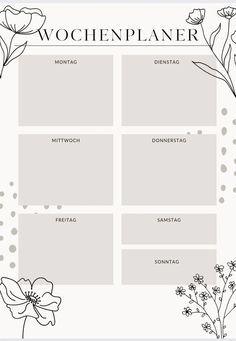 the printable worksheet is shown with flowers and plants on it, as well as