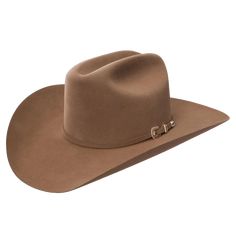 Style number: RFCTLM-7540B5. George Strait collection. 6X Beaver fur felt. Cattleman crown. Leather hat band. 4" brim. 4 inch crown. Leather sweat band. Long oval shape. Brown Felt Hat, Felt Cowboy Hat, Modern Cowboy, Country Hats, Boot Barn, Felt Cowboy Hats, Stetson Hat, Straw Cowboy Hat, Mens Fur