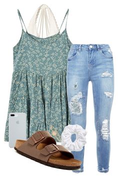 by samanthars ❤ liked on Polyvore featuring Hollister Co., Natasha, ETUÃ, Birkenstock and Marc by Marc Jacobs Mom Outfits Summer, Teen Clothing Stores, Teenage Outfits, Mode Boho, Clothing Catalog, Cute Outfits For School, Teen Clothing, Cute Comfy Outfits