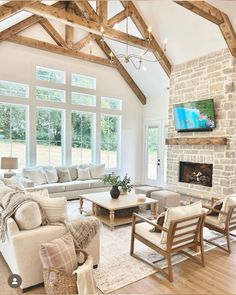 Sunroom Dining, Family Room Addition, Family Room Inspiration, Living Room Entertainment Center, Living Room Entertainment, Southern Home, Living Room Spaces, Dream House Interior