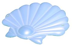 a white shell shaped object on a white background