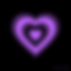 a purple heart on a black background