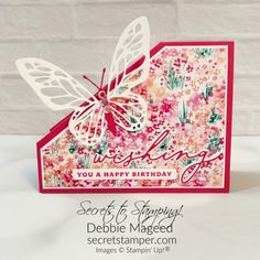 a birthday card with a butterfly on it