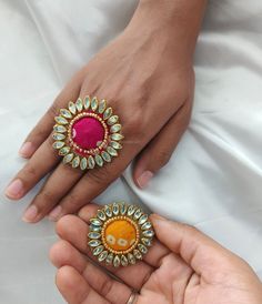 Product Item: Assorted Ring  Color: Assorted Will Be Send  Size: Adjustable  Drop Us Message If You Have Any Query  +91 9351162855 Assorted Kundan Rajasthani Style ring, Haldi Mehendi Sangeet Favor, Indian Wedding Favor, Gift For Her, Polki Rings, Bridesmaid Gift,  Please Visit Our Shop  Click The Link Below  https://www.etsy.com/shop/HappycelebrationArt?ref=seller-platform-mcnav White Stone Work Wedding Gift, Yellow Rings For Wedding, Fusion Style Gold Wedding Rings, Fusion Style Hand Set Bridal Sets For Wedding, Gold Fusion Style Wedding Rings, Gold Fusion Wedding Rings, Fusion Bridal Sets Hand Set For Wedding, Handmade Wedding Couple Rings, Fusion Style Wedding Bridal Sets