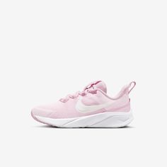 Pink Training Running Shoes With Rubber Sole, Pink Non-slip Running Shoes For Jogging, Pink Running Shoes For Training With Rubber Sole, Pink Running Shoes With Rubber Sole For Training, Pink Non-slip Running Shoes For Training, Pink Non-slip Running Shoes, Nike Star, Tenis Nike, Shoes Pink