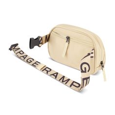 Elevate your style and streamline your travels with the Rampage Women's Fashion Nylon Belt Bag. This chic accessory is not just a statement of fashion but a marvel of functionality, designed to keep your essentials organized and accessible.

- Material: High-quality nylon
- Color: Beige
- Gender: Female
- Age Group: Adult
- Features: Multiple compartments and pockets, adjustable belt strap, can be worn around the waist or across the body

Crafted to perfection, this belt bag combines a sleek, so Functional Beige Crossbody Belt Bag, Functional Nylon Bags With Removable Belt, Trendy Outdoor Belt Bag With Removable Pouch, Trendy Belt Bag With Removable Pouch For Outdoor, Trendy Outdoor Belt Bag With Adjustable Strap, Functional Beige Belt Bag For Travel, Trendy Belt Bag With Adjustable Strap For Outdoor Activities, Functional Beige Belt Bag With Cell Phone Pocket, Functional Beige Belt Bag For On-the-go