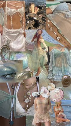 2023 trend prediction - mermaid core #mermaid #mermaidcore #fashion Beach Theme Outfits, Aquatic Outfit, Mermaidcore Fashion, Angela Clayton, Pisces Aesthetic, Trend Prediction, Lila Party, Mermaid Halloween Costumes