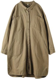 Peterpan Collar, Khaki Trench Coat, Womens Windbreaker, Maxi Coat, Y2k Aesthetic Outfits, Long Trench, Long Trench Coat, Cotton Coat, Perfect Wardrobe