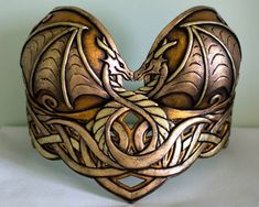 Dragon Headdress, Dragon Accessories, Dragon Armor, Fair Outfits, Gilding Wax, Female Armor, Craft Foam