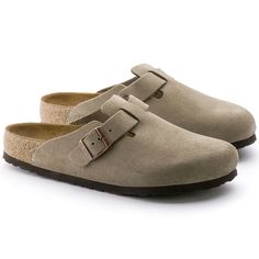 Birkenstock Boston Soft Footbed Birkenstock Colors, Boston Soft Footbed, Boston Clogs, Birkenstock Men, Birkenstock Women, Calf Muscles, Kaia Gerber, Birkenstock Boston, Birkenstock Boston Clog