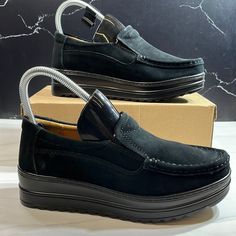 New In Box Work Shoe, Shoe Black, Work Shoes, Moccasins, Black Shoes, Size 7, Women Shoes, Women Shopping, Black