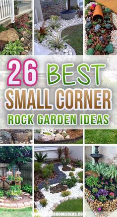 the best small corner rock garden ideas