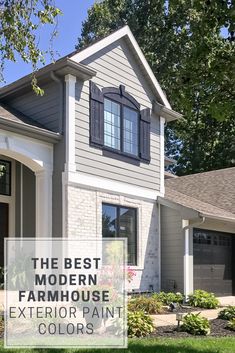 the best modern farmhouse house exterior paint colors