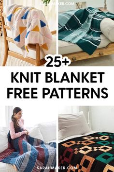 the 25 + best knit blanket free patterns for all kinds of blankets and bedspreads