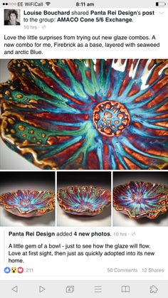 a facebook post with an image of a bowl on the bottom and another photo in the middle