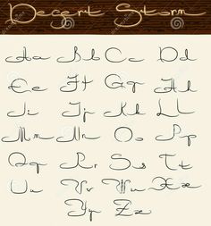 Learn it Don’t Alphabet, Hand Lettering Alphabet Fonts Creative, Unique Handwriting, Hand Lettering Alphabet Fonts, Lettering Styles Alphabet, Unique Lettering